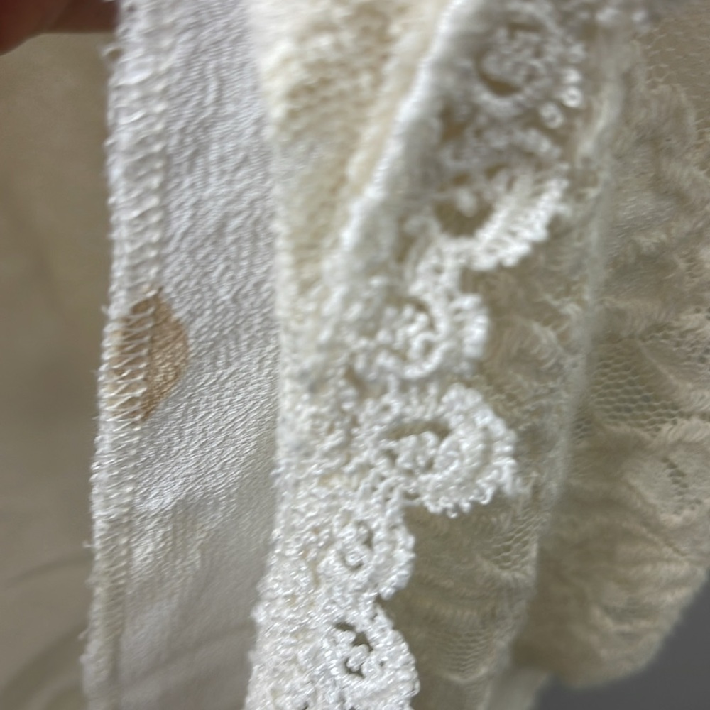 Reformation Cream Lace Mini Dress - Picture 6 of 10